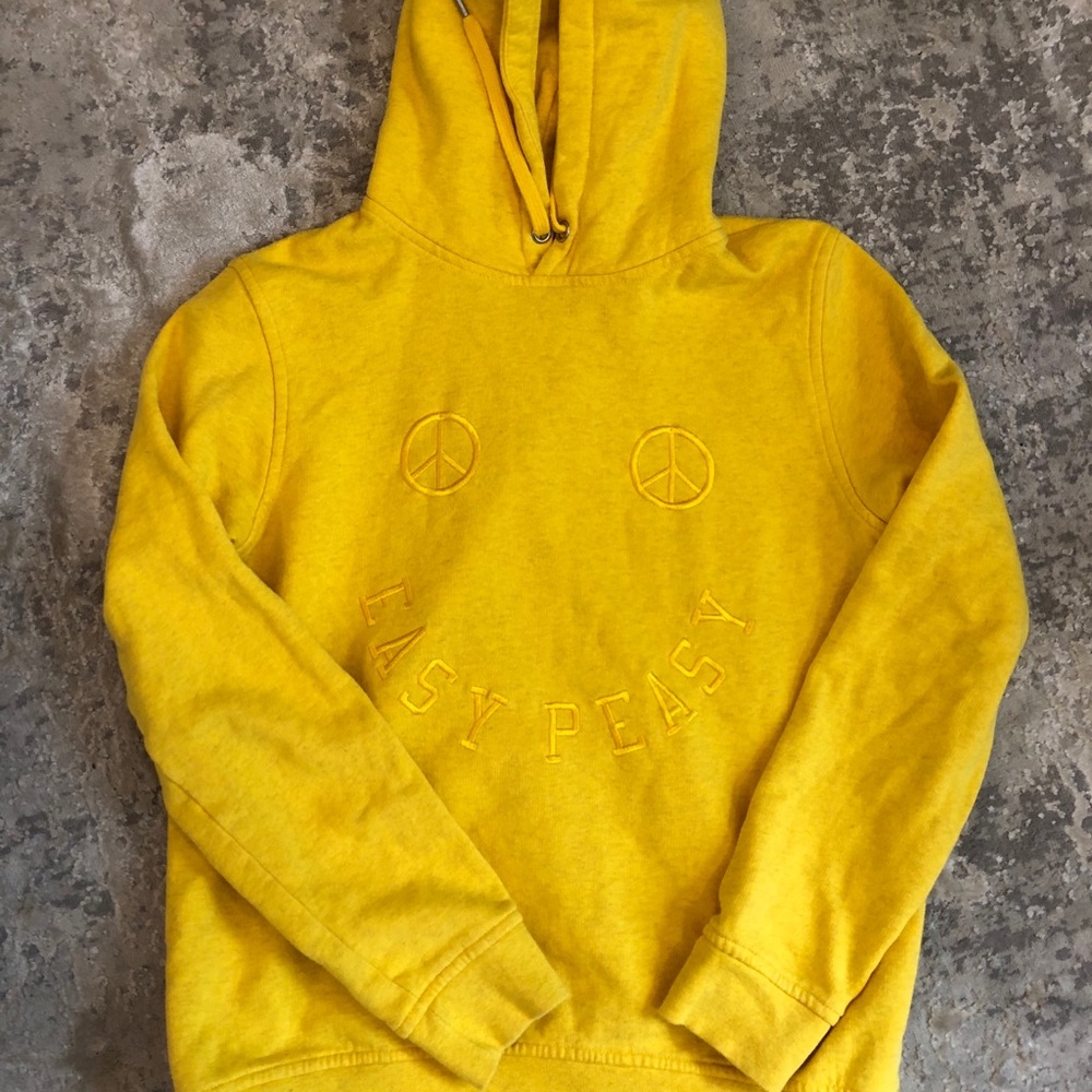 Yellow Ganni hoodie size small